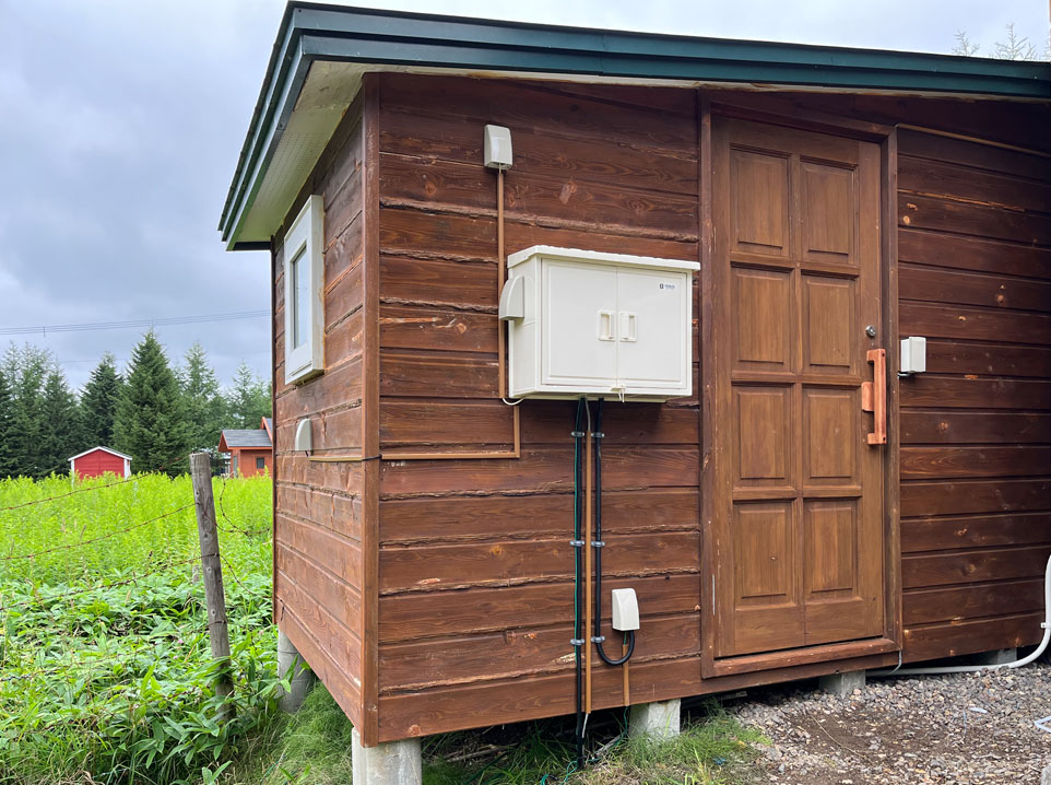 釧路市 バレルサウナ 小屋内設置03